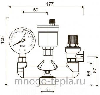 Группа безопасности JH1025-3, 3 bar КЛАССИК - №1