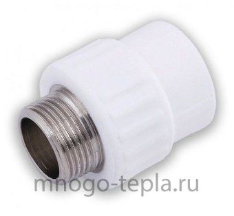 Муфта комбинированная 32 - 1/2" НР, полипропиленовая - №1