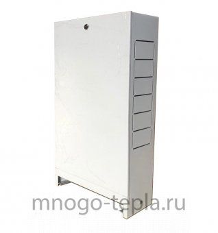 Шкаф коллекторный наружный глубокий 11-12 выходов ШРНГ-4 (652*150*857) - №1