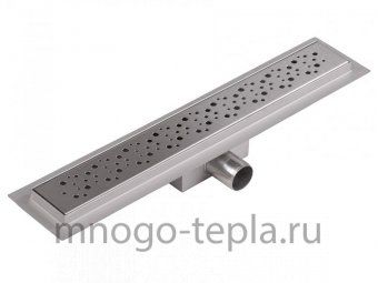 Трап для душа с горизонтальным выпуском TIM BAD419502, размер 950 x 70мм, защита от запаха (сухой + гидрозатвор), решетка с круглой ячейкой - №1