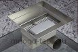 Трап для душа с горизонтальным выпуском квадратный TIM BAD411502, размер 150 x 150мм, защита от запаха (сухой + гидрозатвор), решетка с круглой ячейкой - №5
