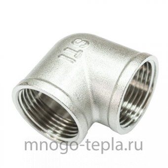 Угольник 1/2" ВР-ВР, никелированный латунный - №1