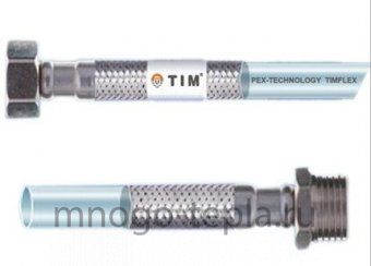 Гибкая подводка c PEX трубкой TiM 1/2 г/ш 100 см - №1