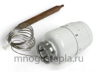 Термоголовка для отопления Tim TH-K-0402 с выносным датчиком, резьба M30x1.5 - №1