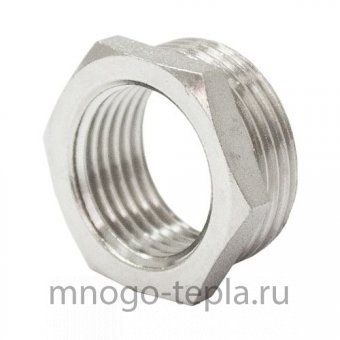 Футорка 3/4" х 1/2" Н-В никелированная латунная - №1