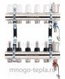 Коллекторная группа PROFACTOR PF MB 802.4 1" ВР, 4 отвода 3/4", расходомер, воздухоотводчик, сливной кран - №2