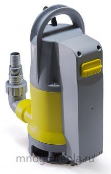 Фекальный насос для грязной воды AquaTIM AM-WPD400-04A, 400 Вт, встроенный поплавок, размер фракций до 35 мм - №1